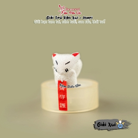 Omamori Giải Xui Cầu May Inari - Mô Hình Thần Cáo Inari
