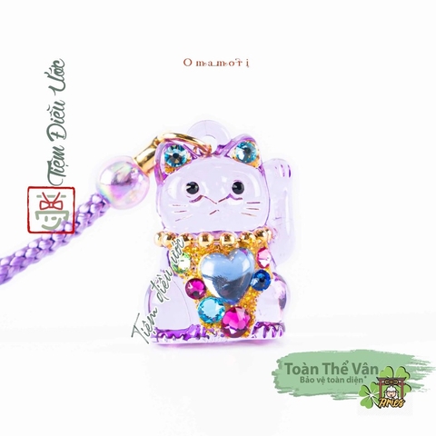 Mèo Phong Thủy Đính Đá - Mini