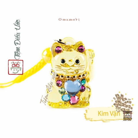 Mèo Phong Thủy Đính Đá - Mini