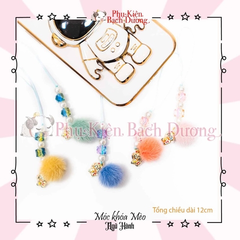 Móc Khóa Phong Thủy Mèo May Mắn - Phụ Kiện