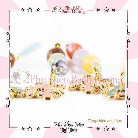 Móc Khóa Phong Thủy Mèo May Mắn - Phụ Kiện