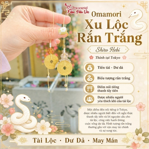 Tiền Tài - Đồng Lộc Rắn Trắng