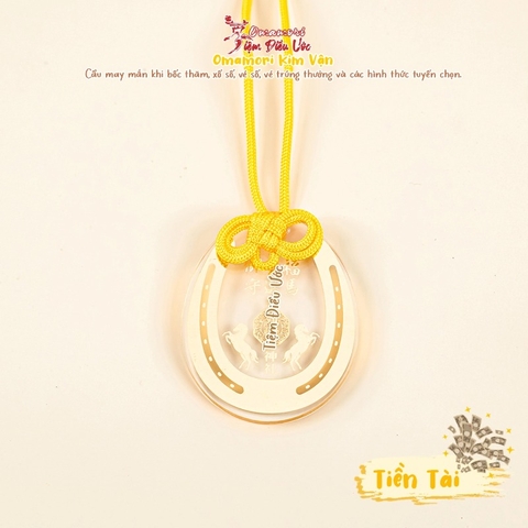 Tiền Tài - Móng Ngựa - Omamori về sổ số