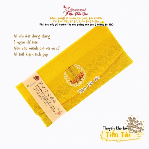 Ví tiền cầu tiền tài Thần Daikokuten và Ebisu