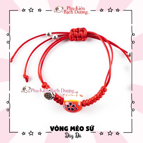 Vòng Tay Mèo Sứ - Phụ Kiện