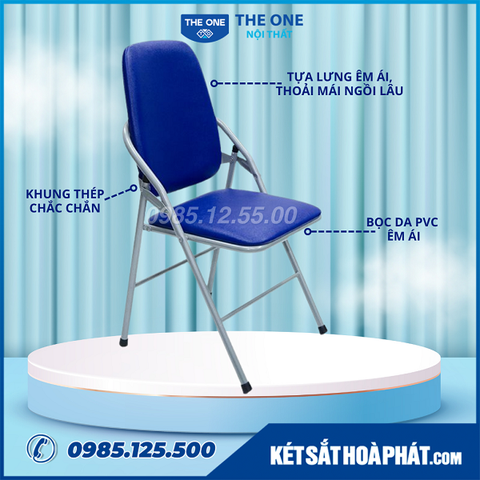 Toàn cảnh ghế G54 đệm PVC êm ái, khung sơn chống han gỉ, độ bền cao