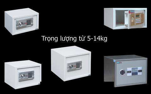 Két sắt mini dành cho khách sạn hoặc gia đình, để tủ