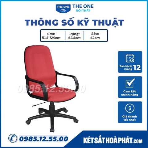 Thông số kỹ thuật ghế xoay văn phòng SG216