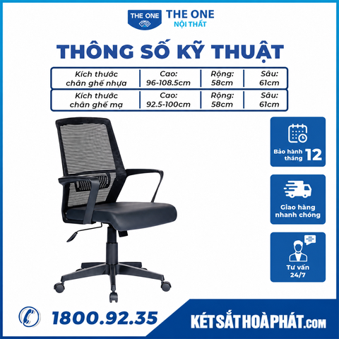 Ghế Xoay Văn Phòng Hòa Phát The One GL229 Chính hãng, Giá Rẻ