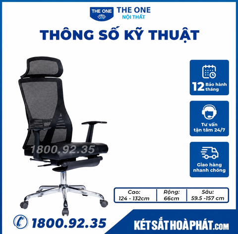 Ghế công thái học Hòa Phát The One GL334