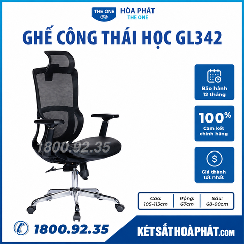 Ghế công thái học Hòa Phát The One GL342