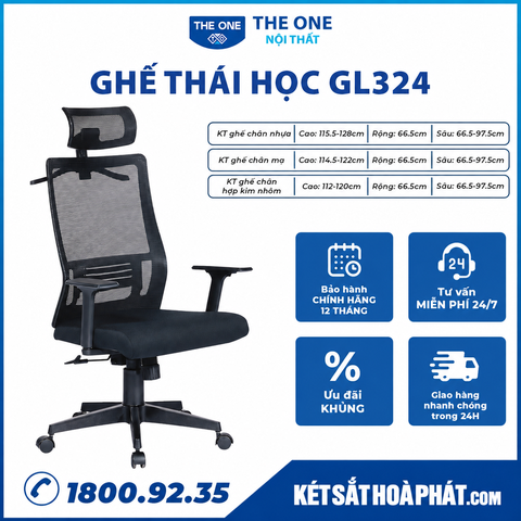 Ghế công thái học Hòa Phát The One GL324