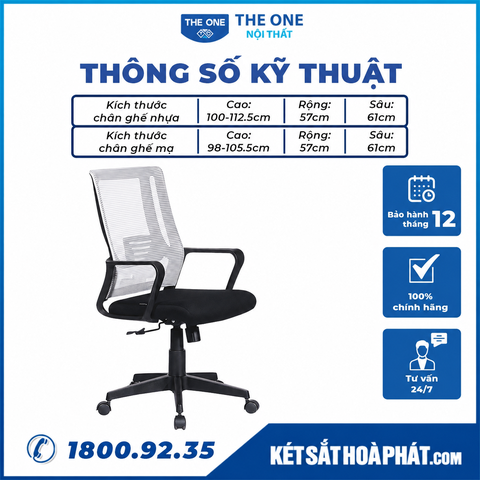 Ghế Xoay Hòa Phát The One GL123 Chính Hãng