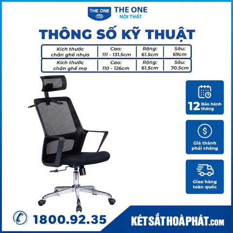 Ghế Xoay Hòa Phát The One GL308 Cao Cấp, Giá Rẻ