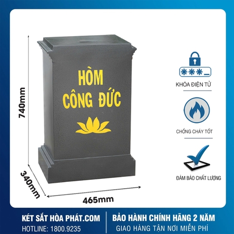Két sắt công đức KCD740 khóa điện tử