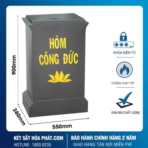Két sắt hòm công đức KCD900 khóa điện tử