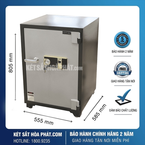 Két sắt vân tay công đức, thu ngân KCD805 khóa vân tay