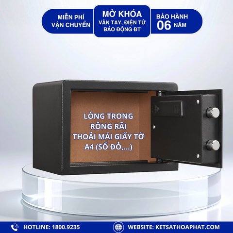 Nội thất bọc nỉ, thoải mái đựng giấy tờ A4