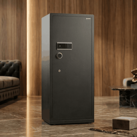 Két Sắt Thông Minh Safiron 150LS - 100KG Khóa Vân Tay, Điện Tử, Kết Nối APP Điện Tử