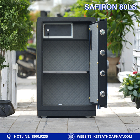 Chi tiết nội thất két sắt Safiron 80LS 