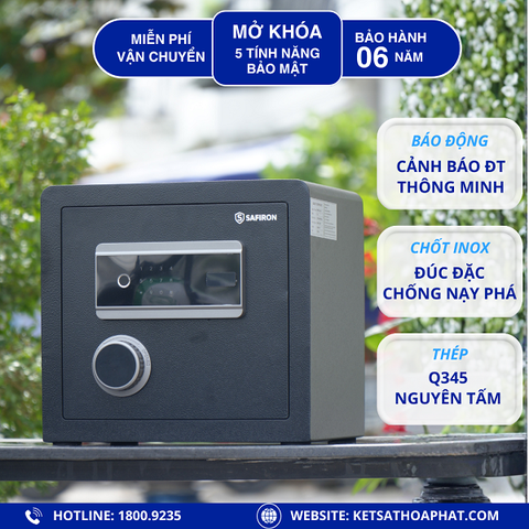 Chất liệu két sắt Safiron 35LS từ thép Q345 vi carbon