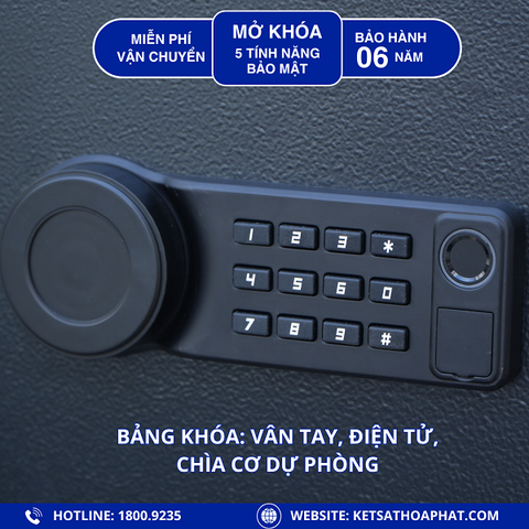 Bảng khóa két sắt Safiron 60LBF