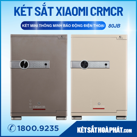 Két Sắt Xiaomi CRMCR 80JB Chống Cháy Khóa Vân Tay Điện Tử Kết Nối APP Điện Thoại