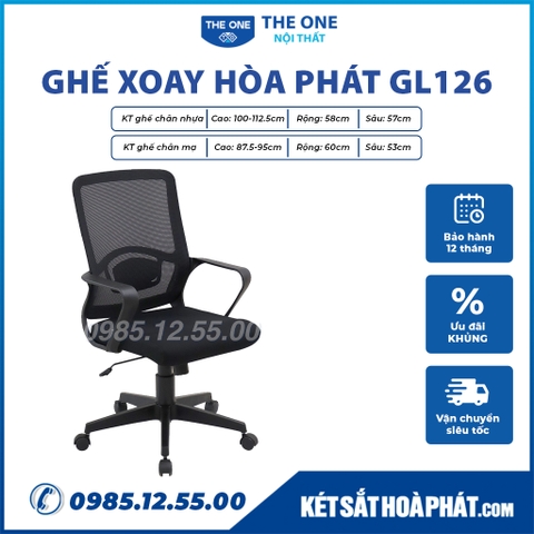 Ghế xoay Hòa Phát The One GL126 chính hãng, giá rẻ