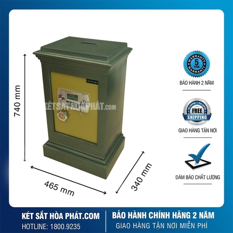 Két sắt công đức KCD740 khóa điện tử