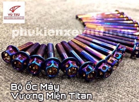 ốc máy vương miện titan