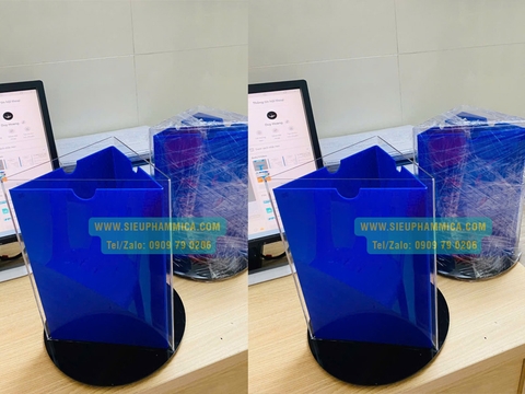Kệ mica menu xoay A4