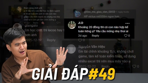 Q&A #49: Học kế toán, ngành như kĩ thuật hóa thì chọn máy gì bây giờ nhỉ?
