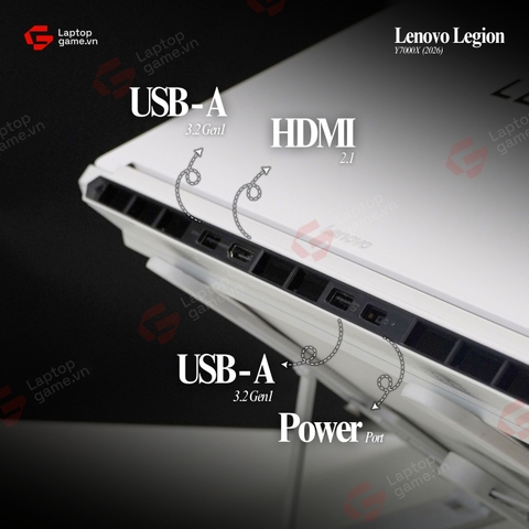 Lenovo LEGION Y7000X IAX11 2026 (59CD) (Core 7 245HX | Ram 16GB | SSD 512GB | RTX 5060 8GB | 15.3in 2.5K OLED 165Hz - White)