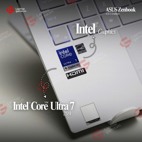 Asus Zenbook S 14 Air UX5406S (Ultra 7 258V | RAM 32GB | SSD 1TB |14in 3K OLED 120Hz - White)