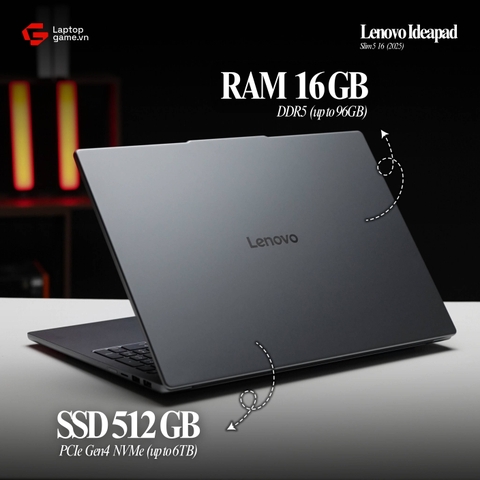 Lenovo IdeaPad Slim 5 16 2025 (Xiaoxin 16  AHP10R) (05CD) (R7 H 255 | Ram 16GB | SSD 512B | 16 inch FHD+ )