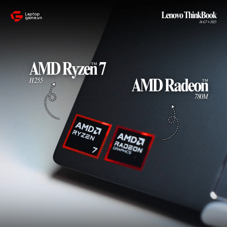 [New Outlet] Lenovo ThinkBook 16 G7 + 2025 (01CD) (Ryzen 7-H255 | Ram24G | SSD 512GB | 16in 2.5K 120Hz)