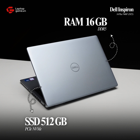 [New Outlet] Dell Inspiron 14 Plus 7440F 2025 (1605L) (Core 5 210H | 16GB | SSD 512GB | Màn 14in FHD IPS)