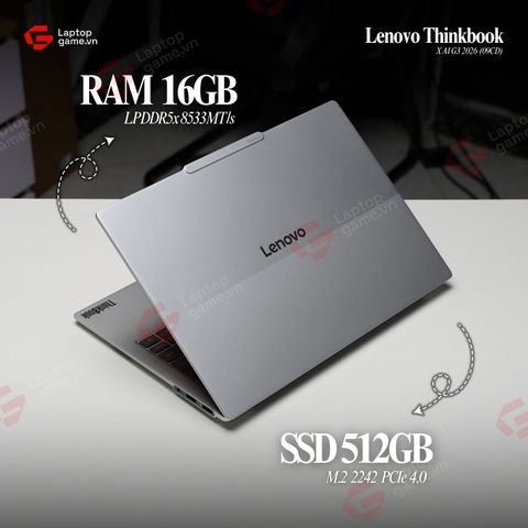 Lenovo Thinkbook X AI G3 2026 (09CD) (Ultra 5 226V | Ram 16GB | SSD 512GB | 14in 2.8K+ OLED 120Hz)