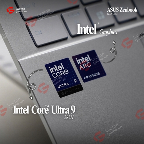 Asus Zenbook 14 UX3405C ( Ultra9-285H | RAM 32G | SSD 1T | 14inch 3K 120Hz OLED - Foogy Silver ) ​