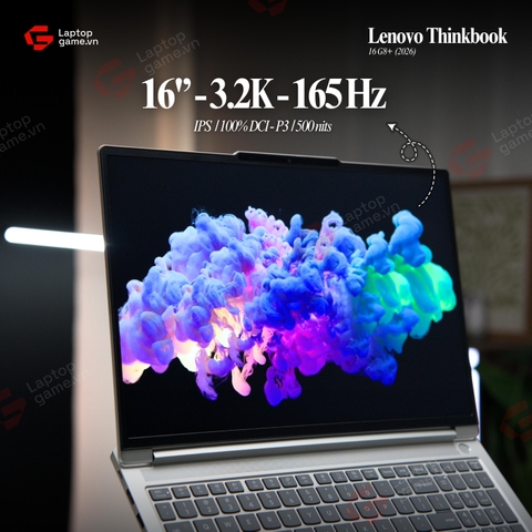 [New Outlet fullbox] Lenovo ThinkBook 16 G8+ 2026 (00CD)  (AMD Ryzen 7-H255 | Ram32G | SSD 1TB | 16in 3.2K 165Hz - Star White)