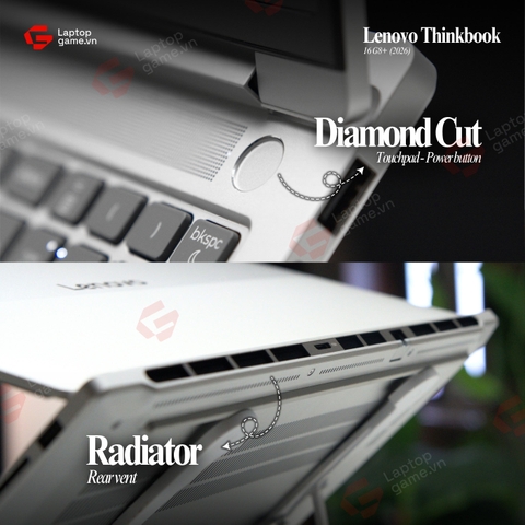 Lenovo ThinkBook 16 G8+ 2026 (00CD)  (AMD Ryzen 7-H255 | Ram32G | SSD 1TB | 16in 3.2K 165Hz - Star White)