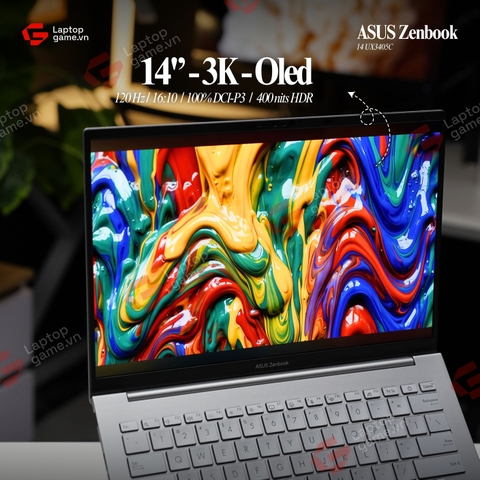 Asus Zenbook 14 UX3405C ( Ultra9-285H | RAM 32G | SSD 1T | 14inch 3K 120Hz OLED - Foogy Silver ) ​
