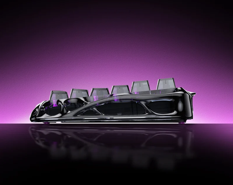 Bàn Phím GravaStar Mercury V75 Lite – Transparent Black (GS V75 LITE_XTAL_BLK)