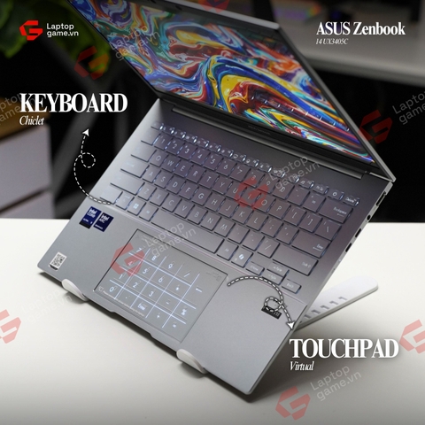 Asus Zenbook 14 UX3405C ( Ultra9-285H | RAM 32G | SSD 1T | 14inch 3K 120Hz OLED - Foogy Silver ) ​