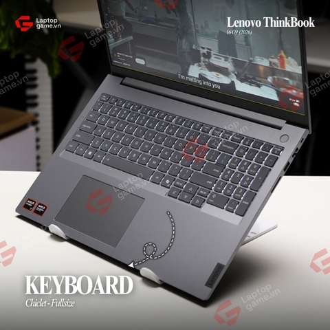 Lenovo ThinkBook 16 G9 2026 (6ECD) (AMD Ryzen 7-H260 | Ram 16G | SSD 1TB | 16in 2.5K 120Hz)