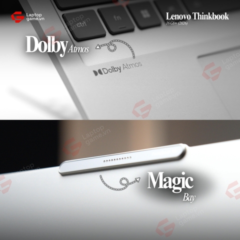 [New Outlet fullbox] Lenovo ThinkBook 16 G8+ 2026 (00CD)  (AMD Ryzen 7-H255 | Ram32G | SSD 1TB | 16in 3.2K 165Hz - Star White)