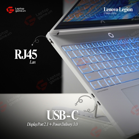 Lenovo LEGION Y7000X IAX11 2026 (59CD) (Core 7 245HX | Ram 16GB | SSD 512GB | RTX 5060 8GB | 15.3in 2.5K OLED 165Hz - White)