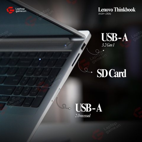 [New Outlet fullbox] Lenovo ThinkBook 16 G8+ 2026 (00CD)  (AMD Ryzen 7-H255 | Ram32G | SSD 1TB | 16in 3.2K 165Hz - Star White)
