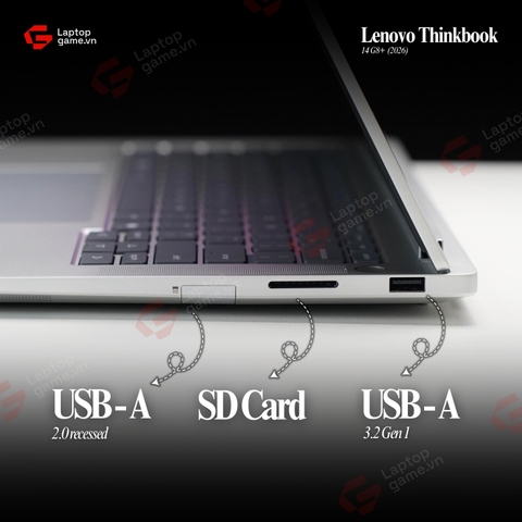 Lenovo ThinkBook 14 G8+ 2026 (00CD)  (AMD Ryzen 7-H255 | Ram32G | SSD 1TB | 14.5in 3K 120Hz - Star White)