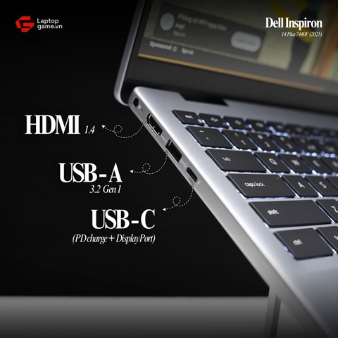 [New Outlet] Dell Inspiron 14 Plus 7440F 2025 (1605L) (Core 5 210H | 16GB | SSD 512GB | Màn 14in FHD IPS)
